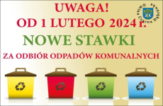 Czytaj więcej: Zawiadomienie o wysokości stawki opłaty za gospodarowanie odpadami komunalnymi