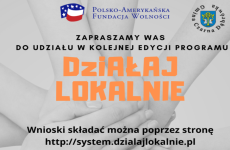 Czytaj więcej: 12 edycja programu „Działaj Lokalnie” 