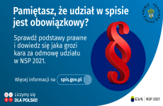 Czytaj więcej: Czy pamiętasz, że udział w spisie powszechnym jest obowiązkowy?