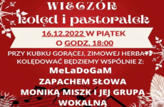 Czytaj więcej: Zapraszamy na Wieczór kolęd i pastorałek do GCKiB